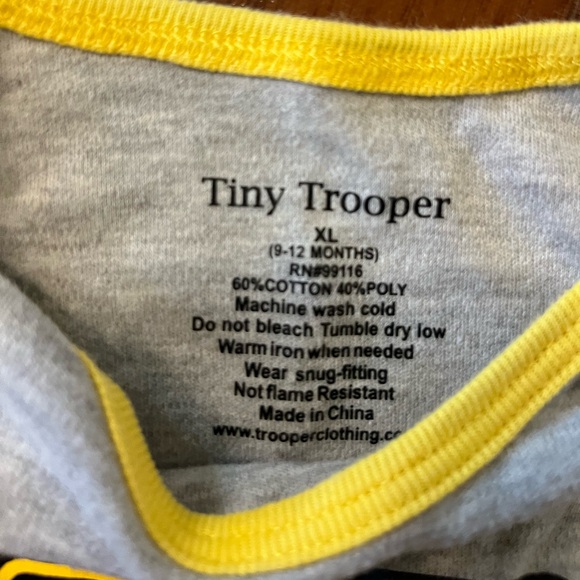 Set of 2 US Army Baby Onesies Size 9-12m - Picture 3 of 4